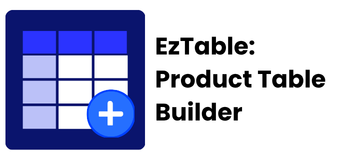 EzTable: Product Table Builder